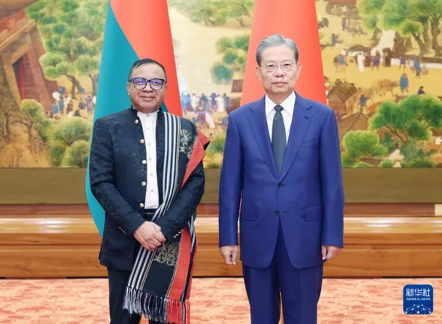 赵乐际、王沪宁分别会见马达加斯加参议长拉瓦卢马纳纳-中非友好经贸发展工作委员会