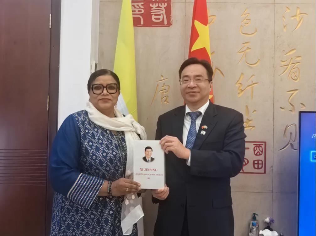 驻科摩罗大使会见科海空运输部长雅斯敏-中非友好经贸发展工作委员会