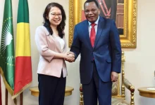 驻刚果（布）大使会见刚外长加科索-中非友好经贸发展工作委员会