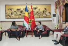 驻塞舌尔大使林楠会见塞国家文化、遗产和艺术署常秘-中非友好经贸发展工作委员会