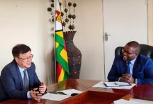 驻津巴布韦大使拜会津工商部长恩德洛武-中非友好经贸发展工作委员会